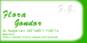 flora gondor business card